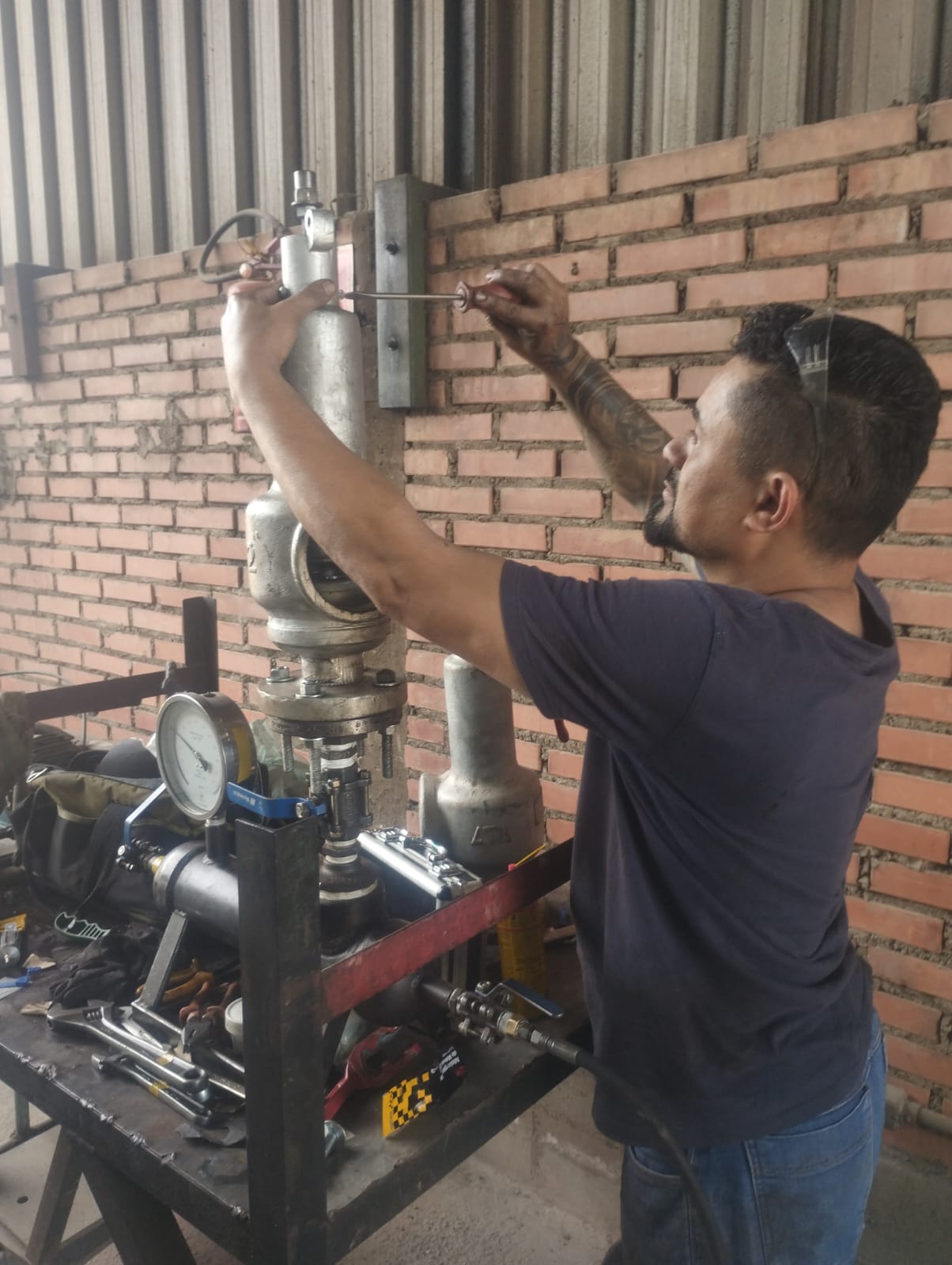 Manutenção em componente de segurança